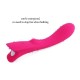 Silicone Vibrator USB Charging, Waterproof 9-Frequency Adult Sex Toy,G-Spot,Vagina And Clitoris Stimulation Massager(Pink)