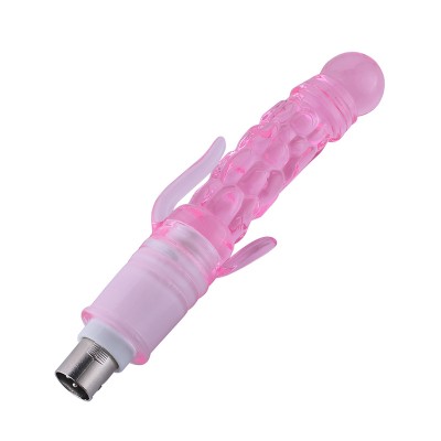 PVC Jelly Dildo med klitorisstimulator