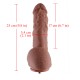 25 cm Realistic Full Silicone Dildo with Big Eggs for KlicLok Connector