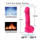9" Rose Red Realistic Silicone Dildo with KliclokConnector