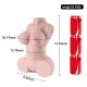 Rolan 4.3kg Realistic 3D Male Masturbator, Half Body Sex Doll with Vagina and Anus