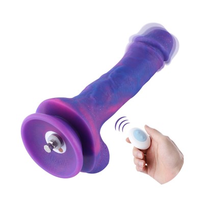 Hismith 8.38” Vibrating Dildo with 3 Speeds + 4 Modes with KlicLok System - Dream Sky Silicone Dong