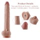 11.8"(30cm) Extra-Length Vibrating Silicone Dildo for Hismith Sex Machine With KlicLok System