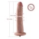 10.2"(26cm) Slight Curved Vibrating Silicone Dildo for Hismith Sex Machines