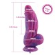 Hismith 9.45'' Slightly Curved Silicone Dildo with KlicLok System