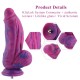 Hismith 9.45'' Slightly Curved Silicone Dildo with KlicLok System