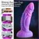 Hismith 8" Rhinoceros Horn Novelty Dildo with Suction Cup - Monster Series