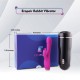Rabbit Vibrators G-Spot Dual Vibrating Stick,6 Speed Vibrating,Double Vibe,Waterproof,Super Silence,Sex Products