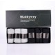 Muddyway Men's Performance Breathable Crew Socks，Gray/Black， 6 pairs