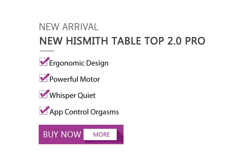 Hismith Table Top 2.0, Adjustable Programmable TThrusting Fucking Machine